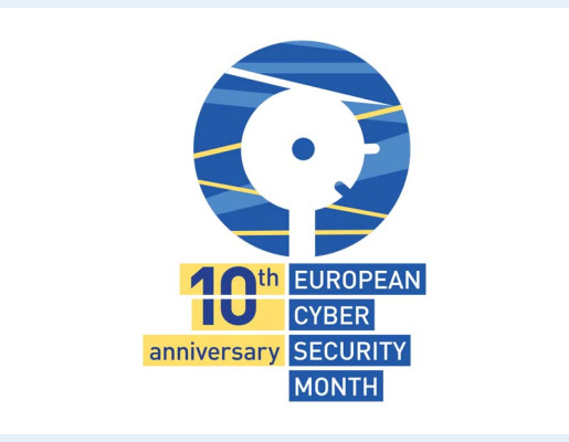 Logotipo de la décima European Cyber Security Month