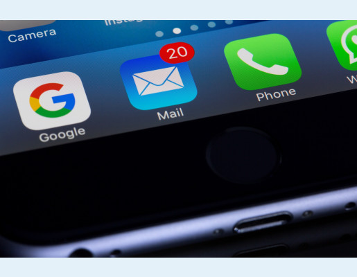 App de correo electrónico de smartphone