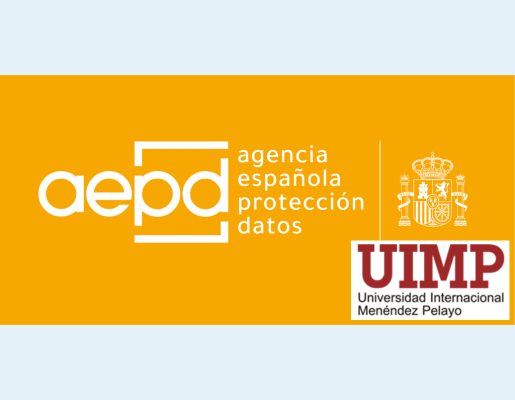 Logotipos de AEPD y UIMP