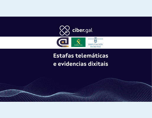 Estafas telemáticas e evidencias dixitais