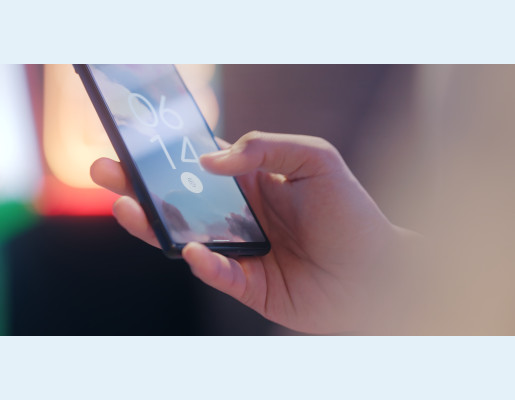 Smartphone con lector de huella dactilar