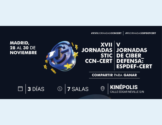 Aberto o prazo de inscrición para as XVII Xornadas STIC CCN-CERT | V Xornadas de Ciberdefensa ESPDEF-CERT