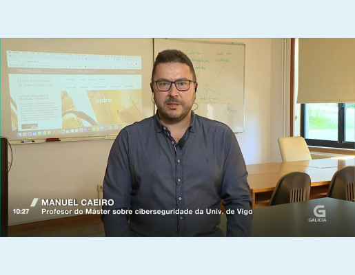 Manuel Caeiro, profesor do Máster sobre ciberseguridade da Universidade de Vigo