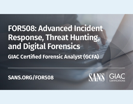 Curso Advanced Incident Response, Threat Hunting, and Digital Forensics, que inclúe a certificación GIAC Certified Forensic Analyst (GCFA) do SANS Institute – GIAC Certifications