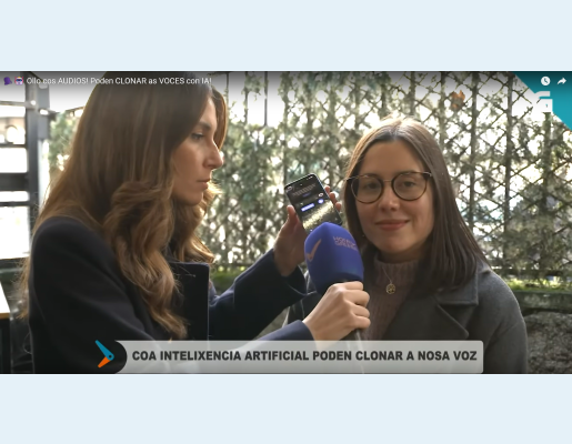 Reportaxe da TVG sobre o clonado de voces con IA