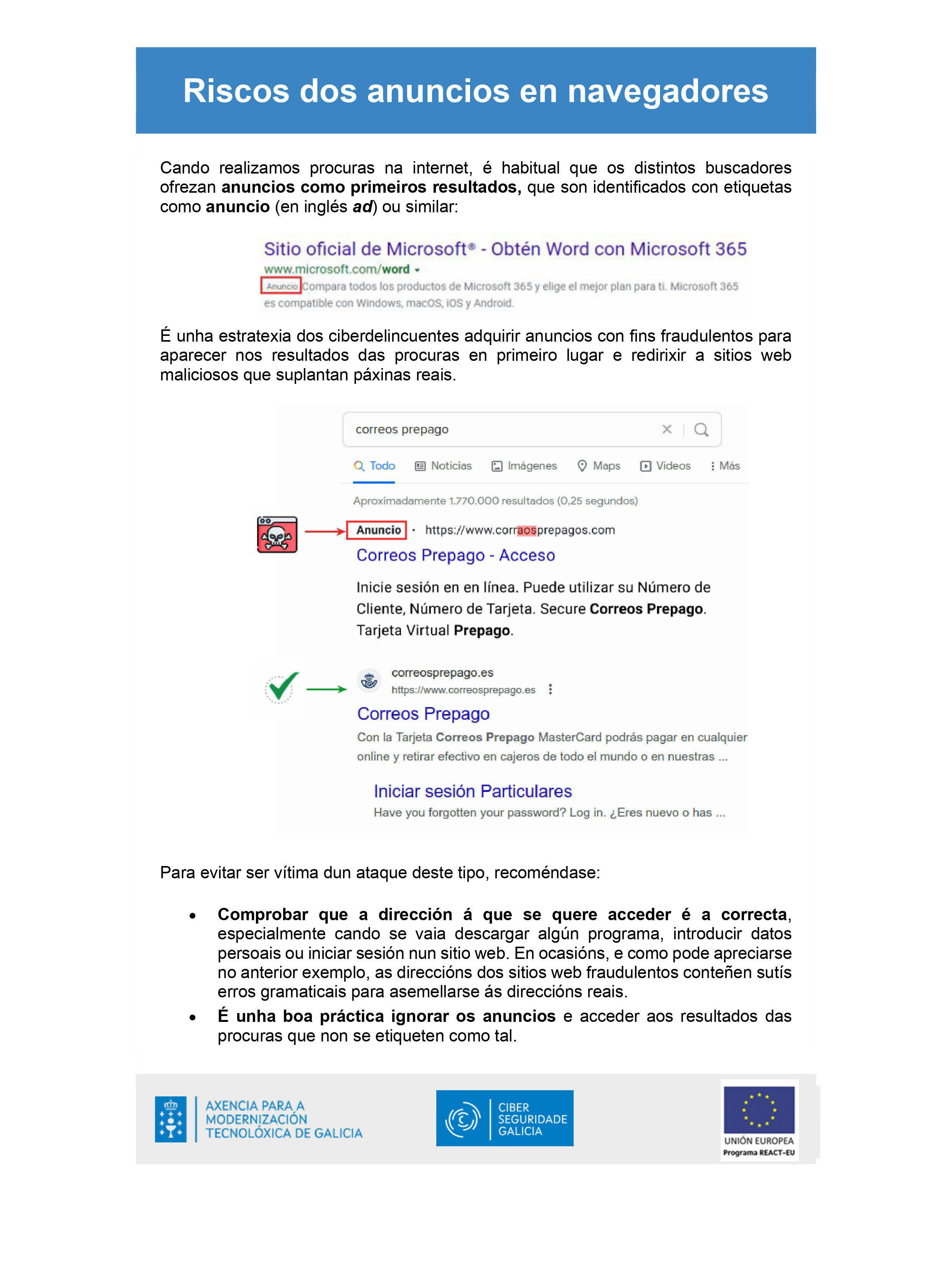 Riscos dos anuncios en navegadores