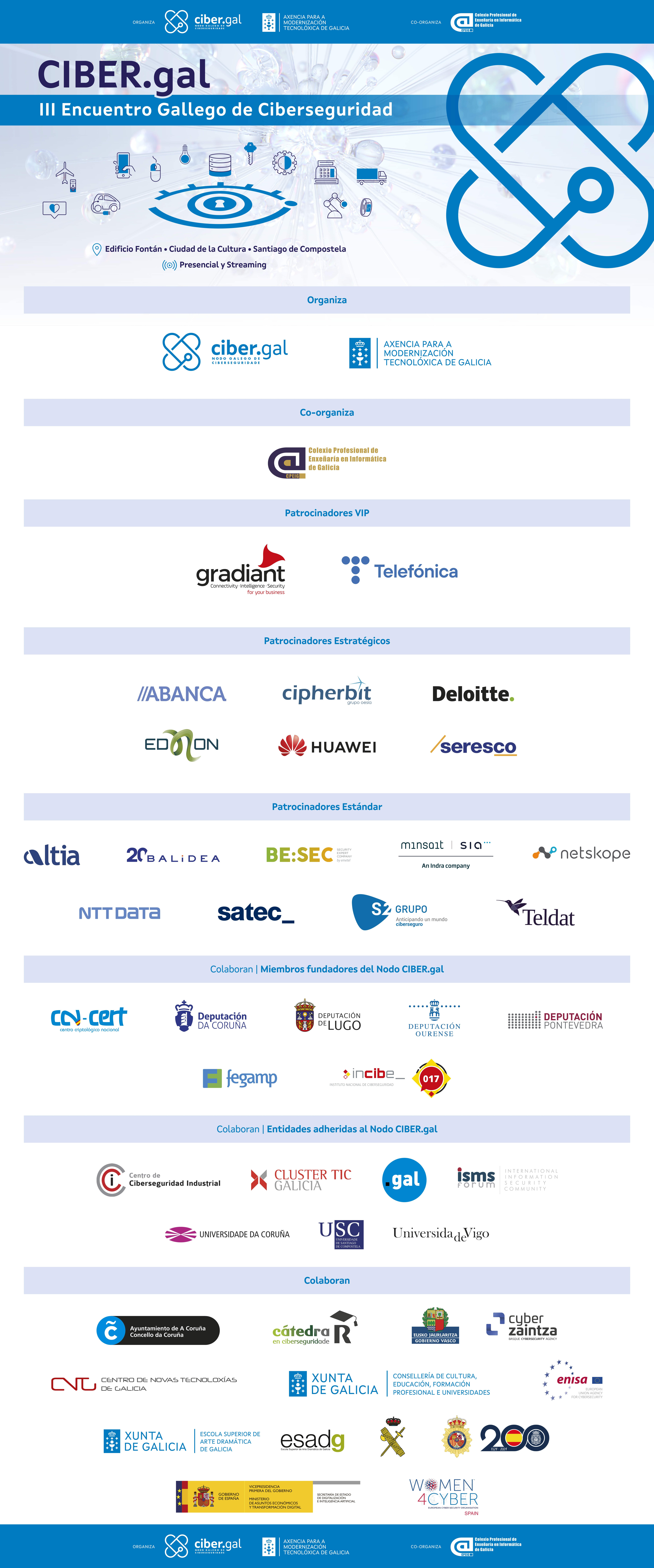 Patrocinadores III Encuentro Ciber.gal