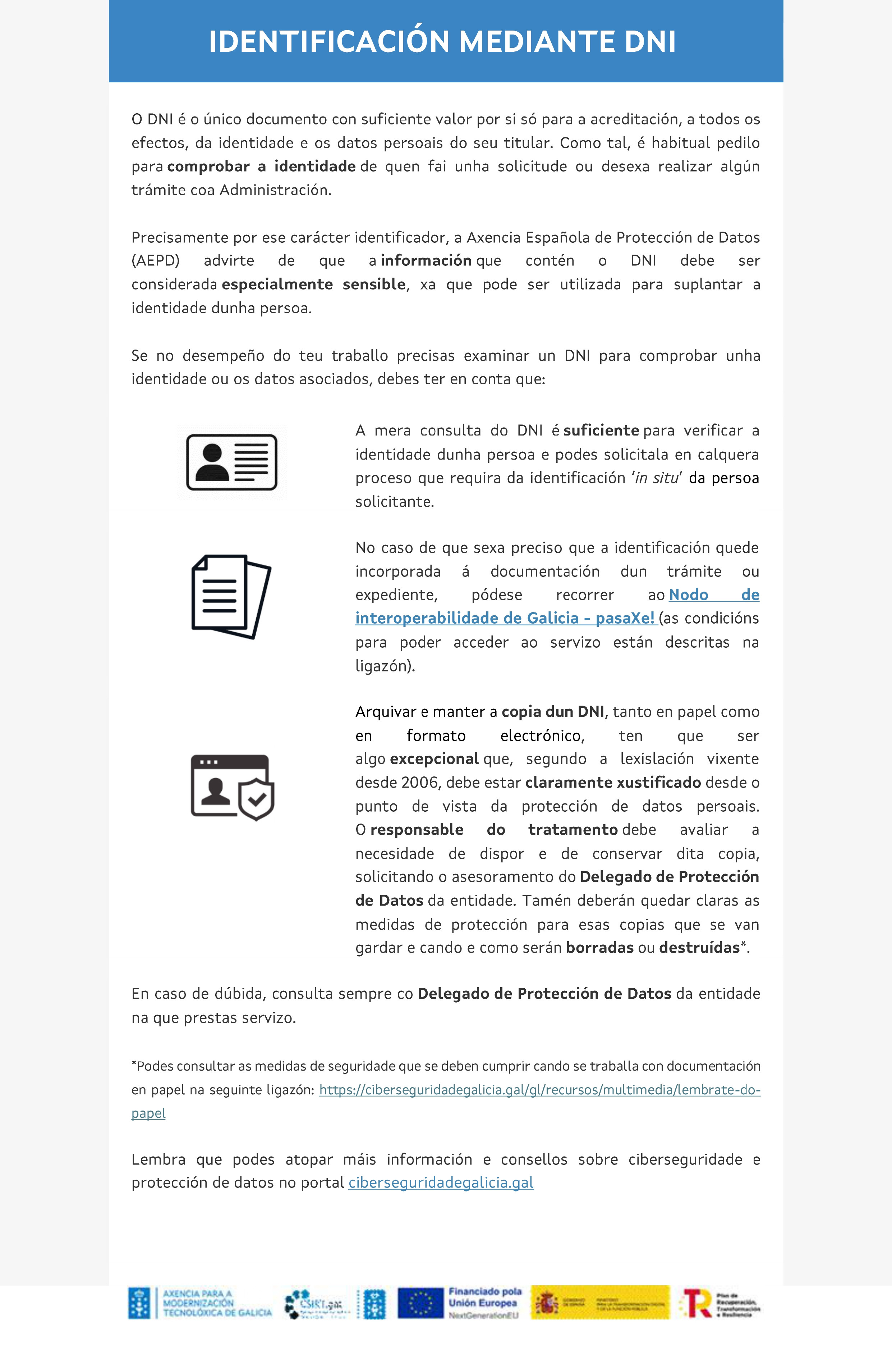 Identificación mediante DNI