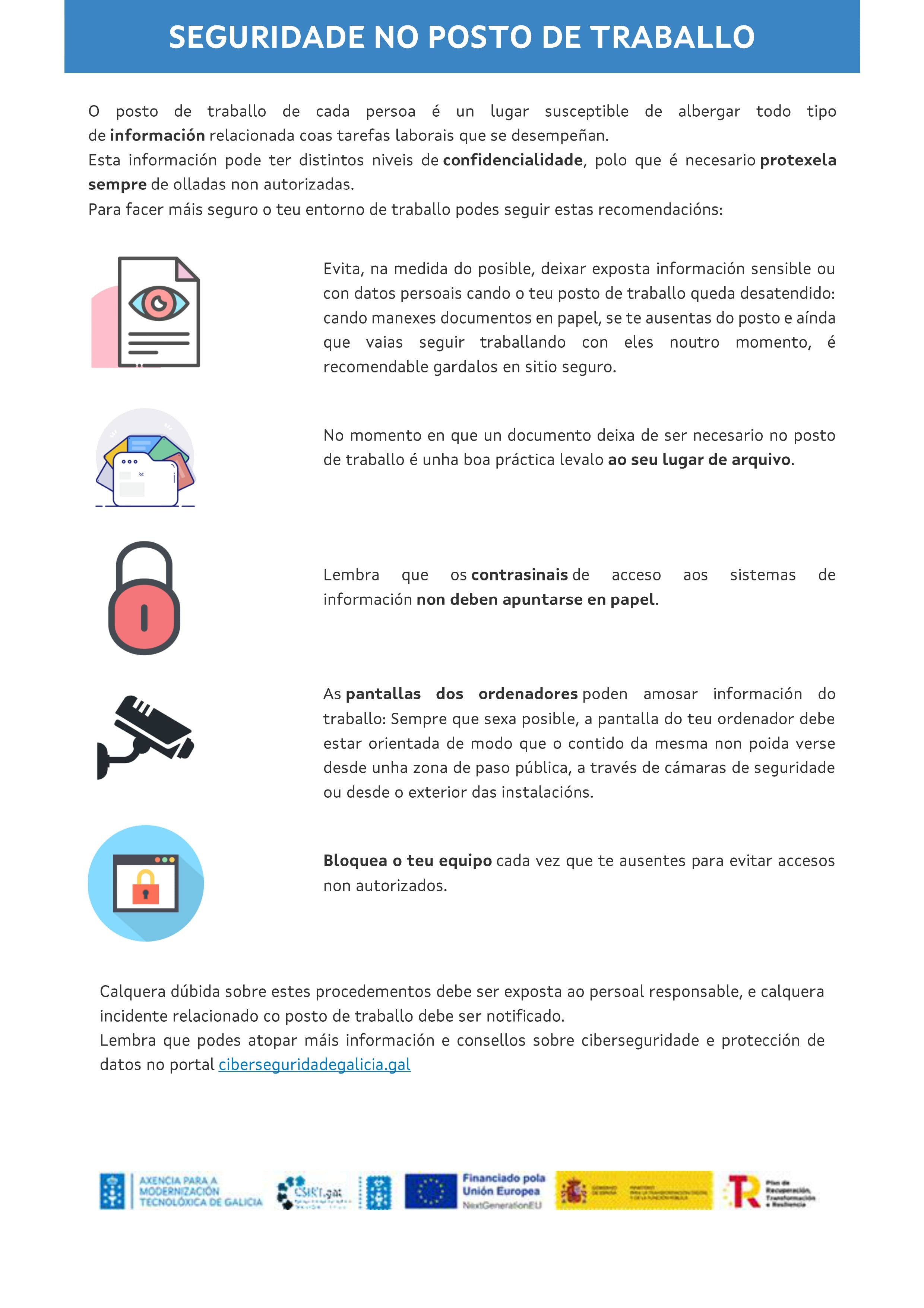 Seguridade no posto de traballo