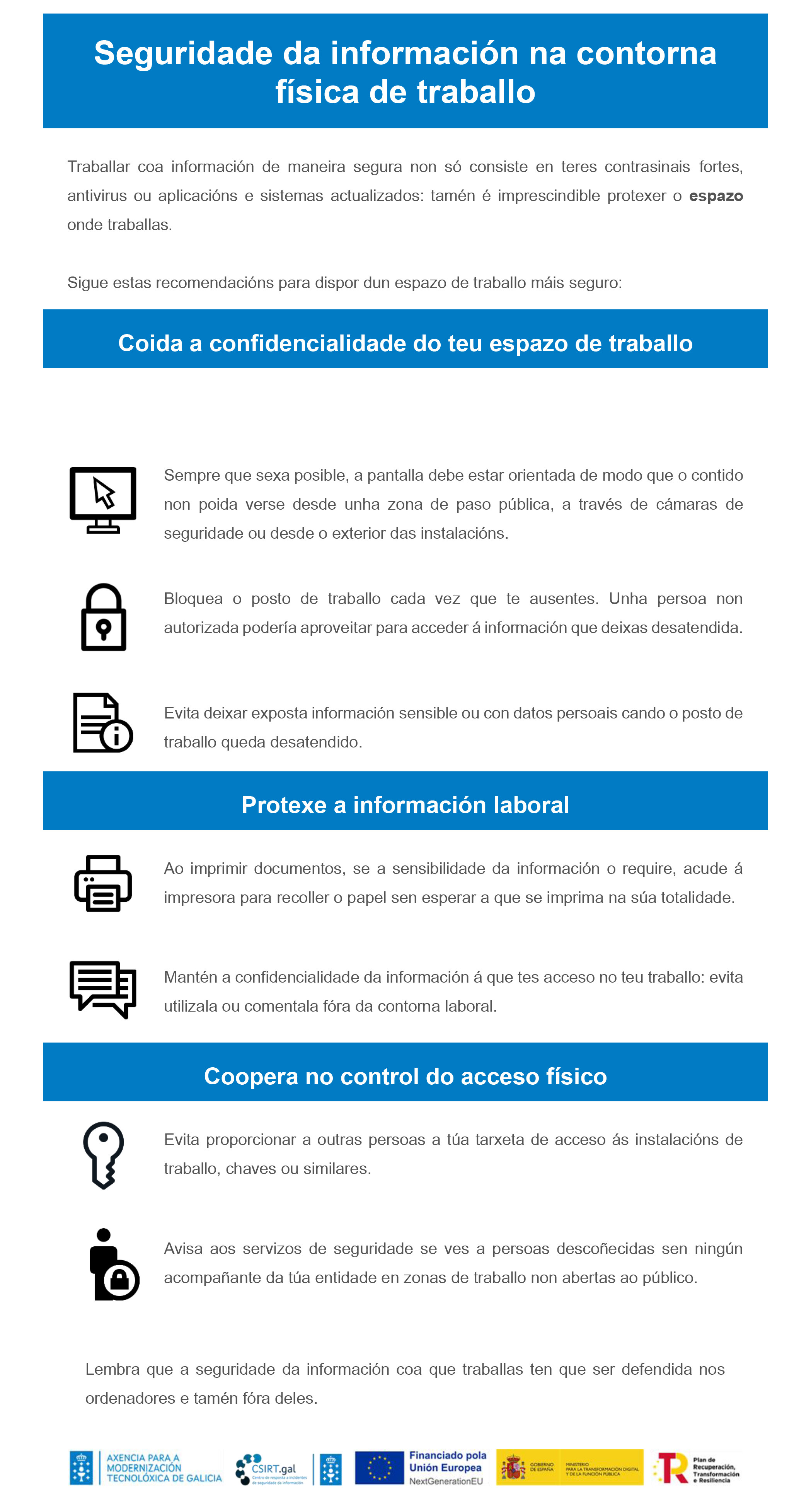 seguridade da información - infografía
