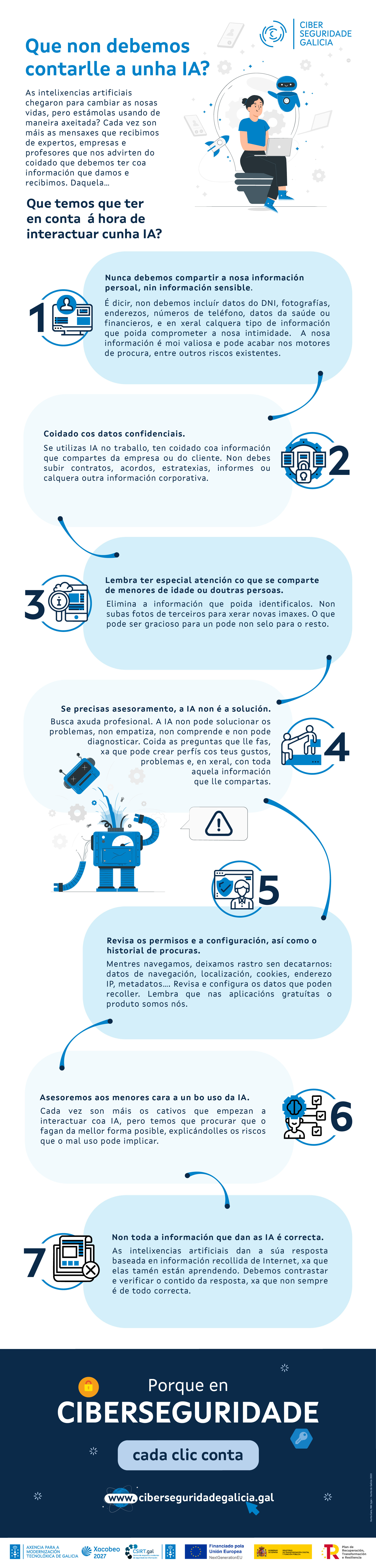 que non contar a unha ia