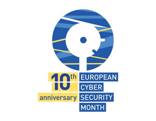 Logotipo de la décima European Cyber Security Month