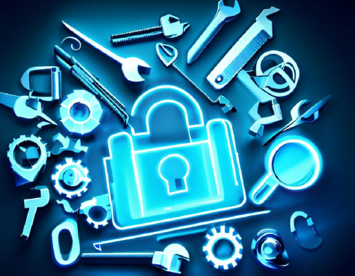 Candado y herramientas