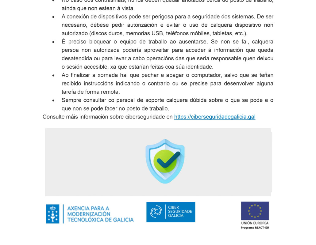 Ciberseguridade básica no teu posto de traballo II