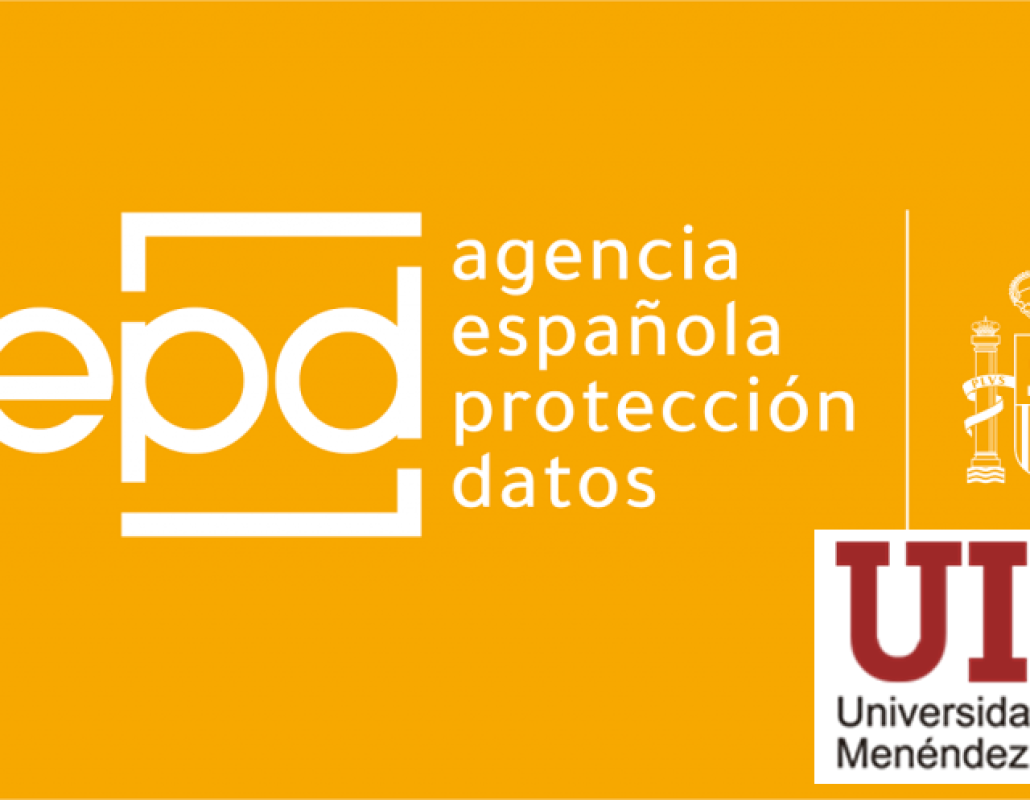 Logotipos de AEPD y UIMP