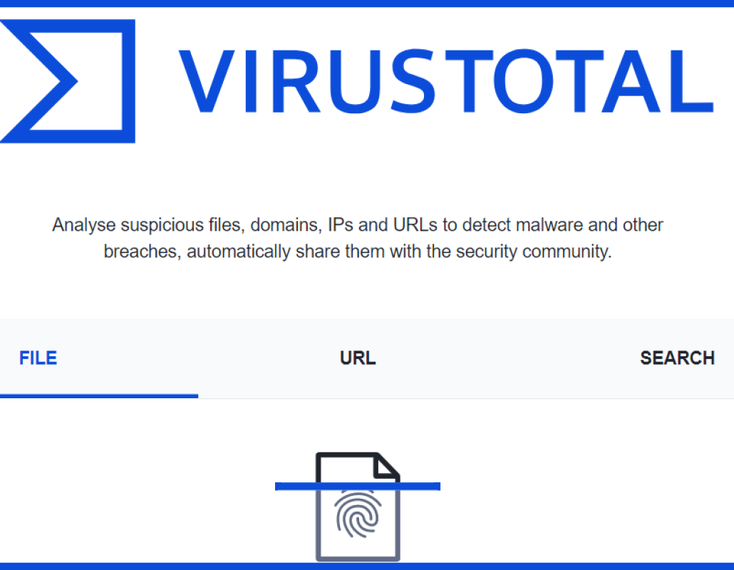 Página web de Virustotal