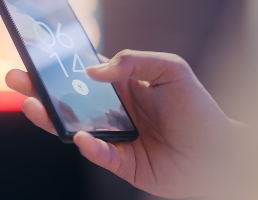 Smartphone con lector de huella dactilar