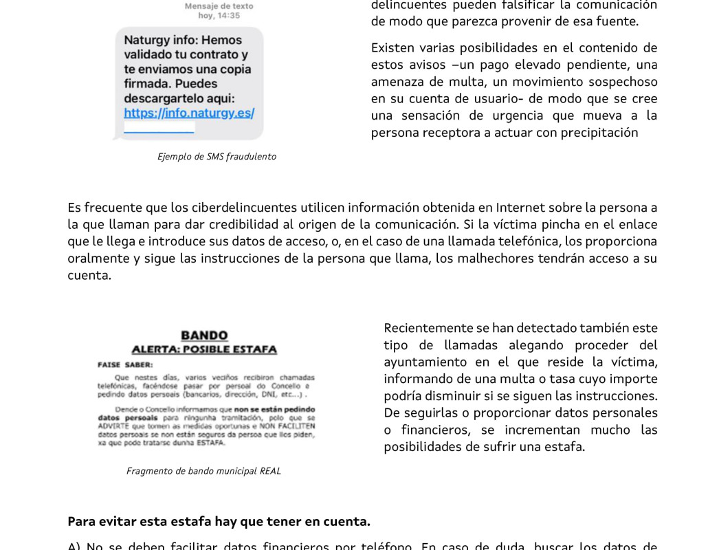 Suplantación de empresas y EELL