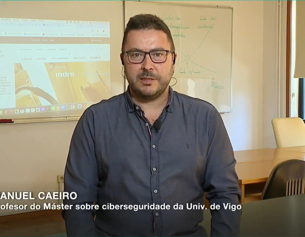 Manuel Caeiro, profesor do Máster sobre ciberseguridade da Universidade de Vigo