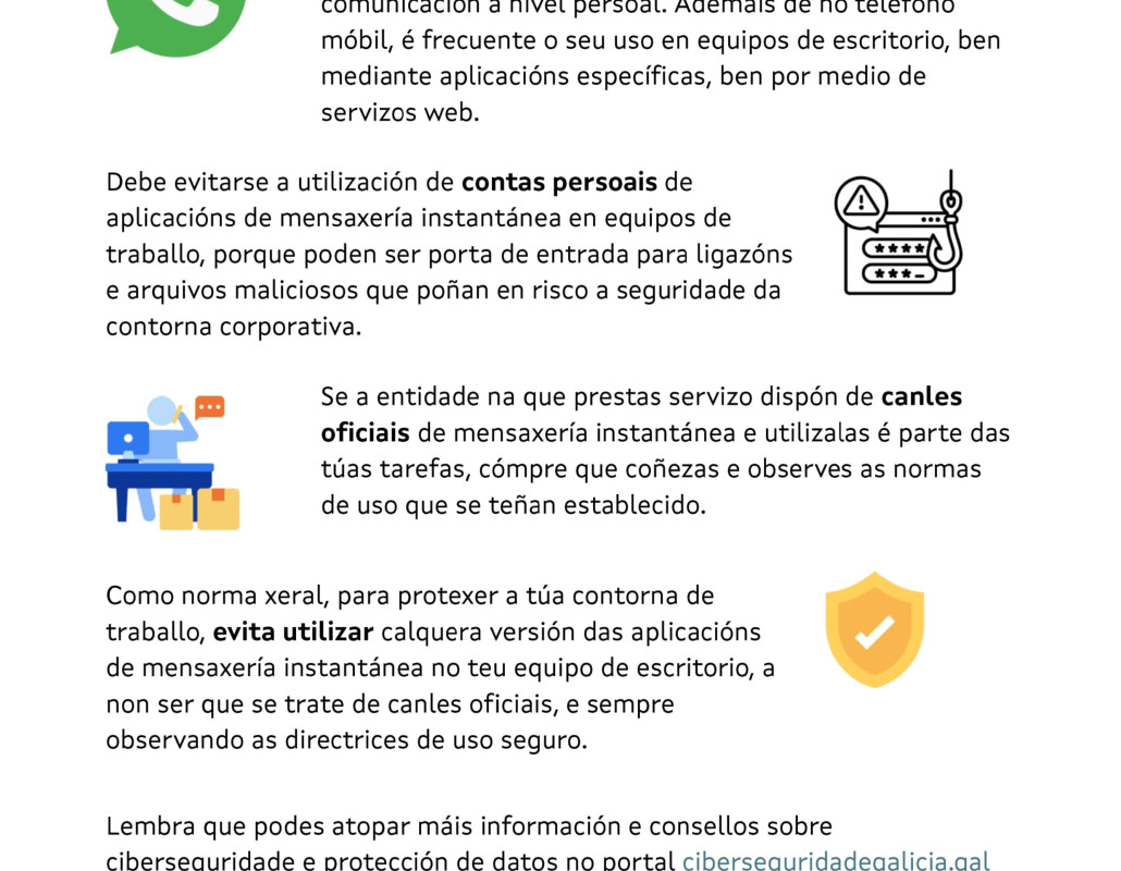 Mensaxería instantánea no ordenador do traballo