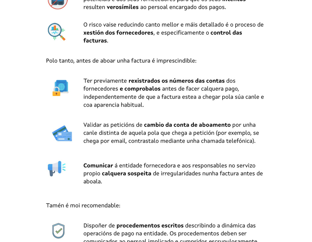 Seguen a detectarse facturas falsas na administración