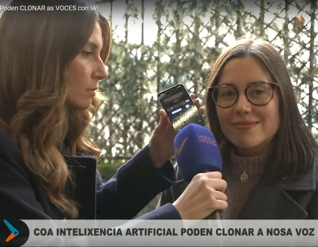 Reportaxe da TVG sobre o clonado de voces con IA