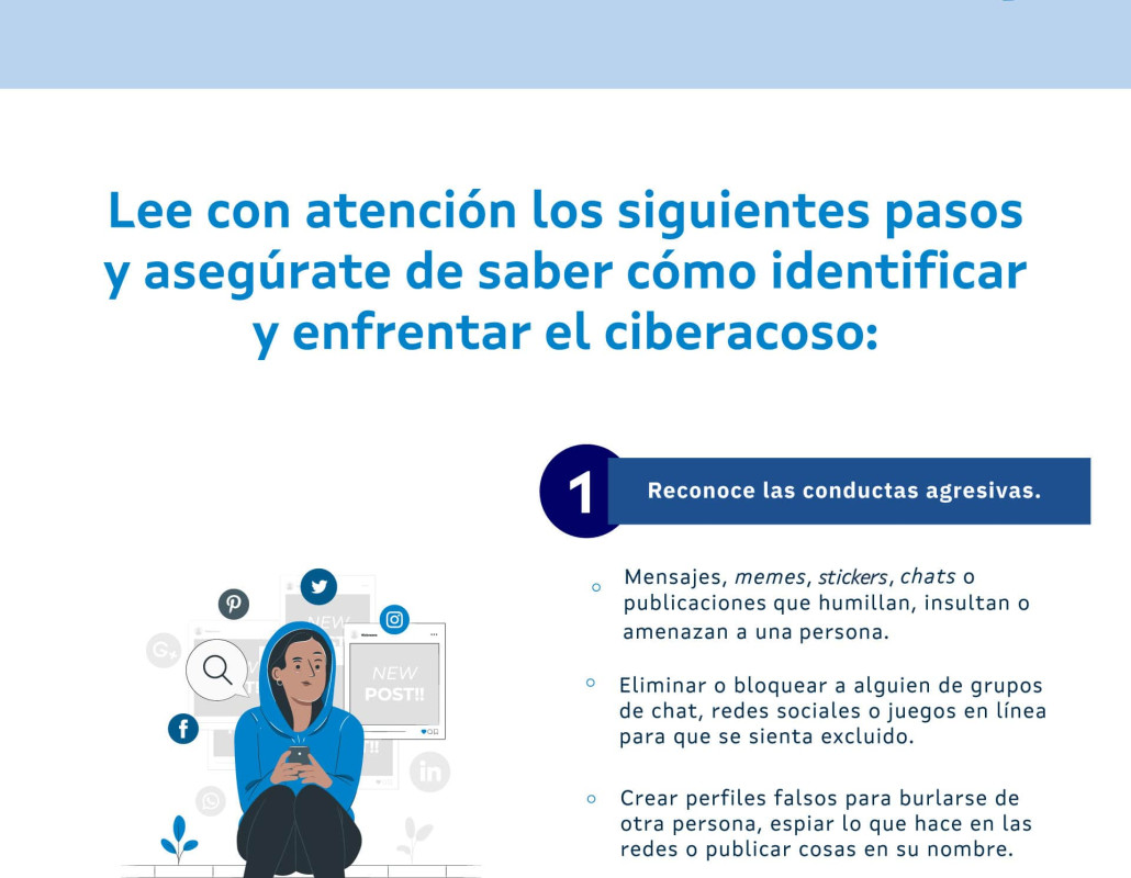 Infografía "Frente al Ciberacoso, ¿de qué lado estás?"