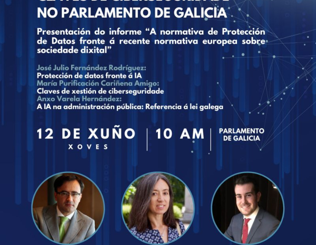 claves de ciberseguridade no parlamento de Galicia